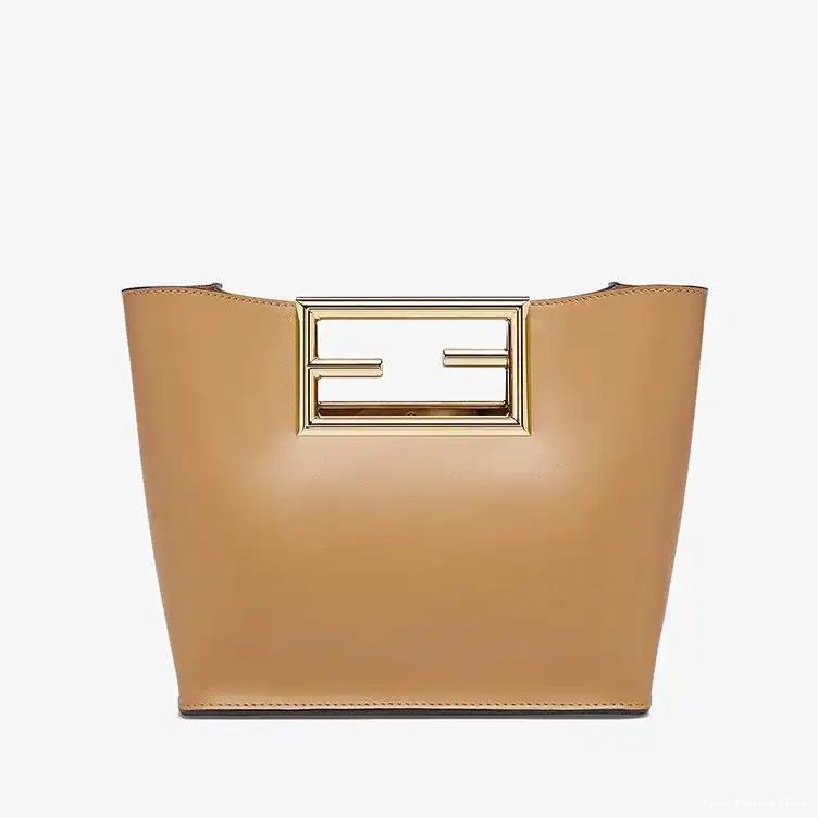 Affordable Apricot In Calf Fendi Small Leather Way Bag 0506